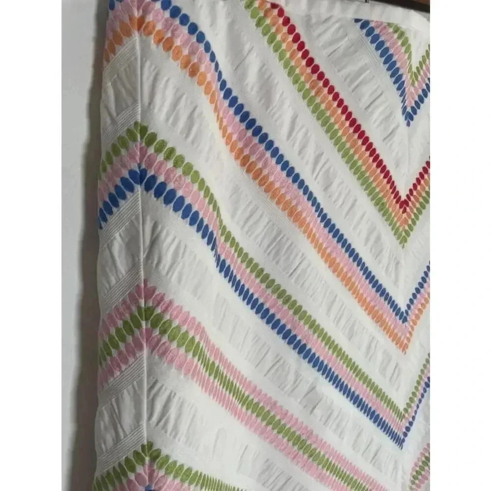 NWT Talbots White Multicolor Embroidered A-Line Skirt Size 14 ๐โ 0160 NEW! - Picture 2 of 12